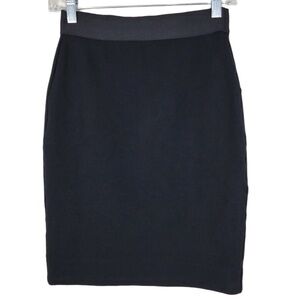 Everlane Pull On Stretchy Black Pencil Skirt Size Small